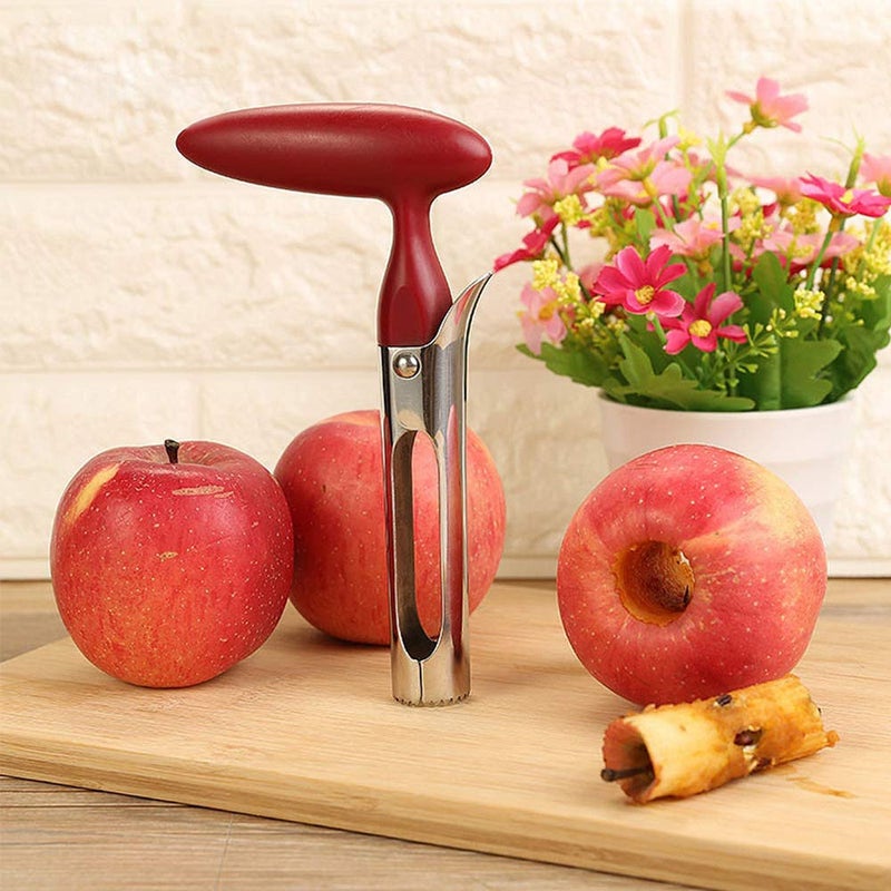 AKIRO apple Corer  Stainless Steel Kitchen Gadget Tool Fruit Seeder Core Remover Fruit Vegetable Tools Apple Pear Corer Easy Twist Fruits Tools Core Seed Remover - Image 3